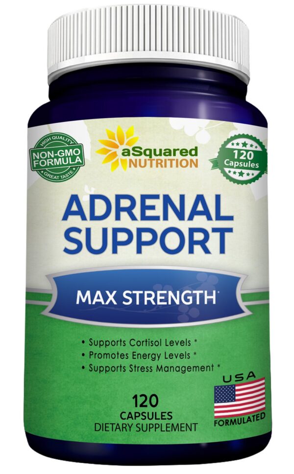 Frasco de aSquared Nutrition Adrenal Support