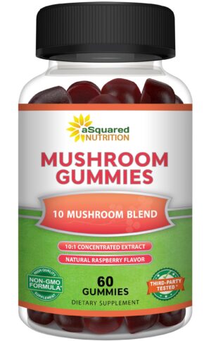 Version 1.0.0 aSquared Nutrition gomitas suplemento complejo hongos 10x