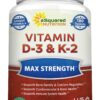 aSquared Nutrition Vitamina D3 y K2 tabletas masticables