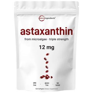 Astaxantina Micro Ingredients etiqueta roja