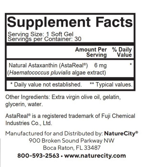 Astaxantina natural AstaReal antioxidante para articulaciones