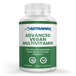 Frente de la botella Astramax Advanced Vegan Multivitamin