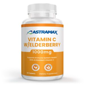 Frasco de Vitamina C 1000 mg con saúco
