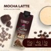 Version 1.0.0 Etiqueta de batido Atkins mocha latte