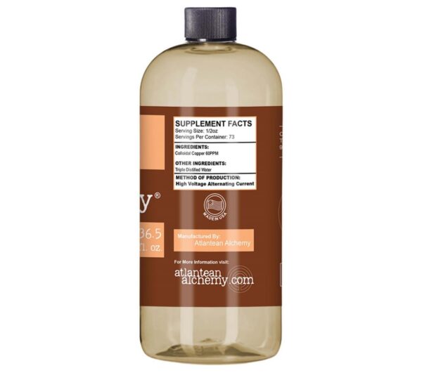 Etiqueta de cobre coloidal Atlantean Alchemy