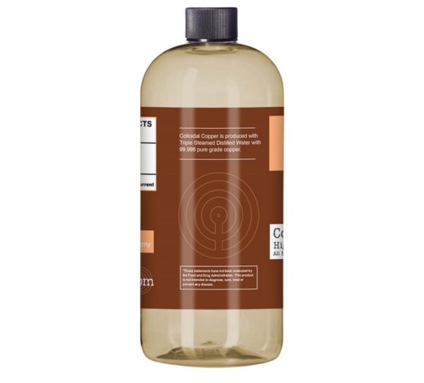 Frasco de cobre coloidal solución de cobre