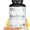 Botella Atlantic Naturals cápsulas orgánicas de musgo marino 120 cápsulas