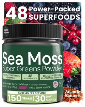 Atlantic Naturals polvo super greens musgo marino orgánico