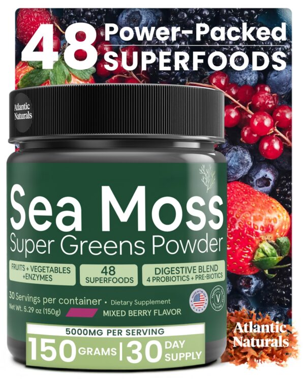 Atlantic Naturals polvo super greens musgo marino orgánico