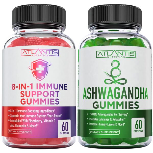 Atlantis Nutrition 8-en-1 Gomitas etiqueta frontal