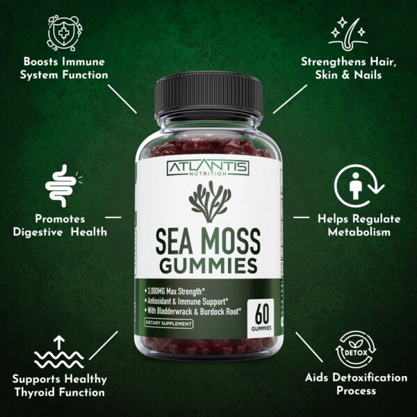 Gomitas de Sea Moss y envase