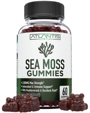 Version 1.0.0 Atlantis Nutrition Irish Sea Moss gomitas - vista frontal