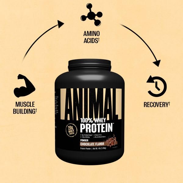 Atleta usando Animal 100% Whey para entrenamiento