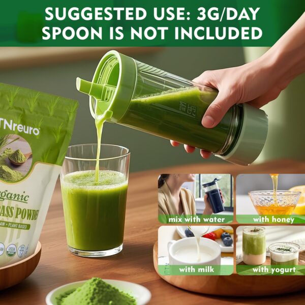 Version 1.0.0 ATNreuro polvo de césped de cebada para detox natural y energía