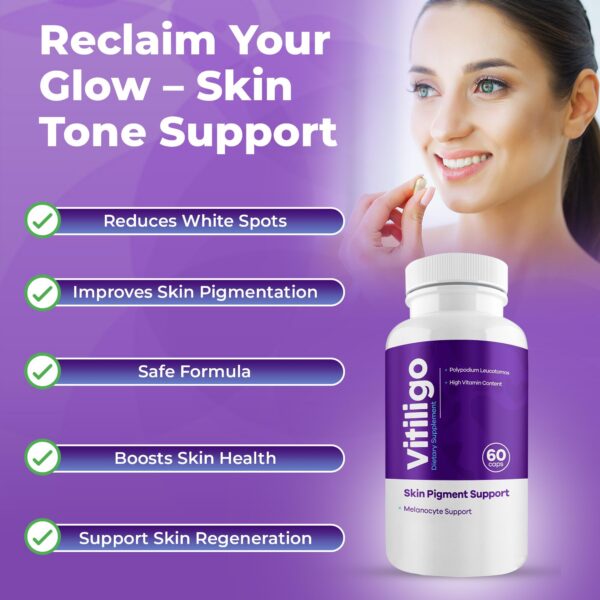 Frente del envase AURA VITAMINS Vitiligo cápsulas