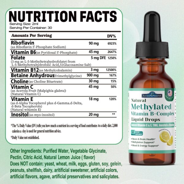 Etiqueta frontal y empaque del complejo líquido