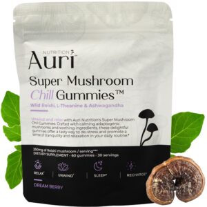 Version 1.0.0 Auri Super Mushroom Chill gomitas calmantes naturales con reishi