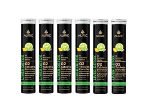 Auric suplemento herbal para apoyo hepático 120 tabletas