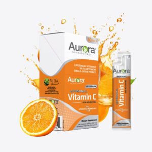 Aurora Nutrascience vitamina c liposomal paquetes monodosis sabor naranja