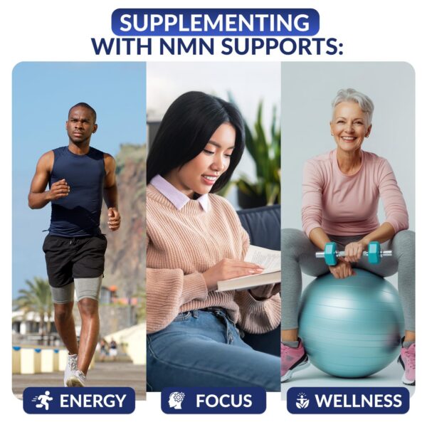 Frasco NMN en fondo blanco