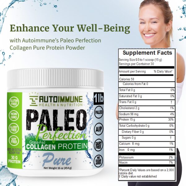 Frasco del polvo de colágeno