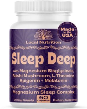 Auxiliar natural para el sueño suplemento magnesio glicinato 500mg con hongo reishi