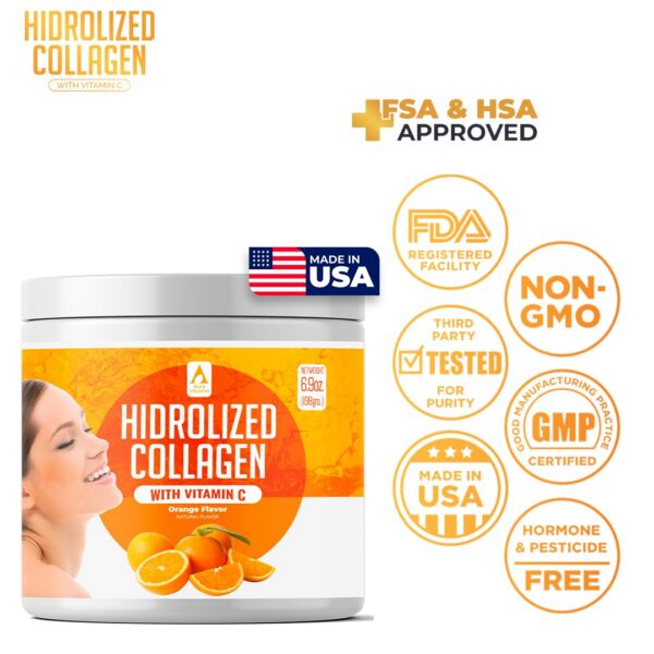 Detalle de etiqueta nutricional AV colágeno