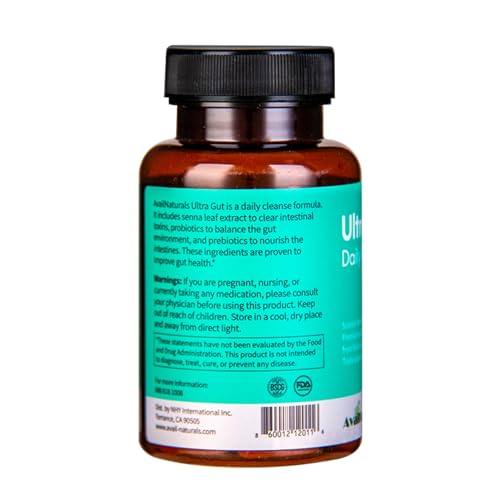Version 1.0.0 Cápsulas Ultra Gut Daily Cleanse con probióticos y fibra natural