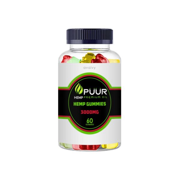 Gomitas Puur Hemp Avaivy en empaque