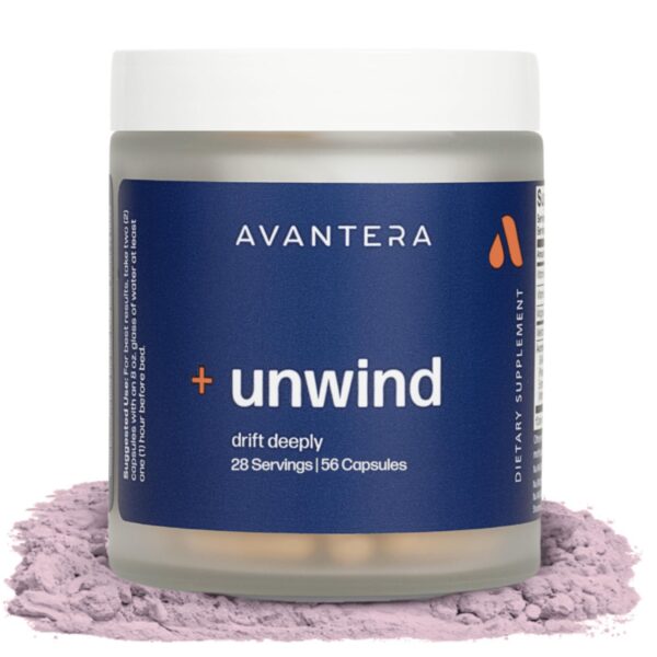 Avantera Unwind caja y etiqueta