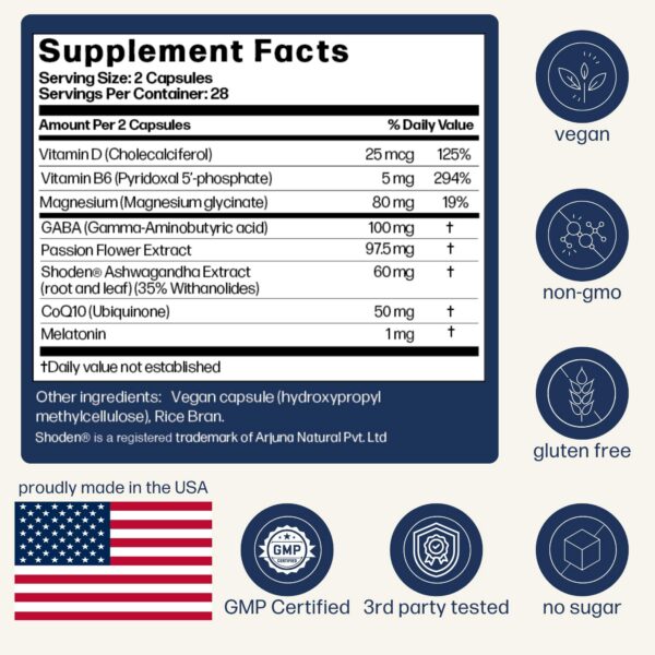 Frasco Avantera Unwind con cápsulas