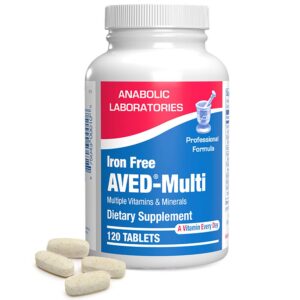 Version 1.0.0 AVED multivitamínico diario sin hierro 120 tabletas