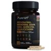 Ayorish Resveratrol frasco y etiqueta frontal
