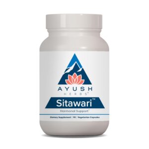 Ayush Herbs Sitawari cápsulas para salud hormonal femenina