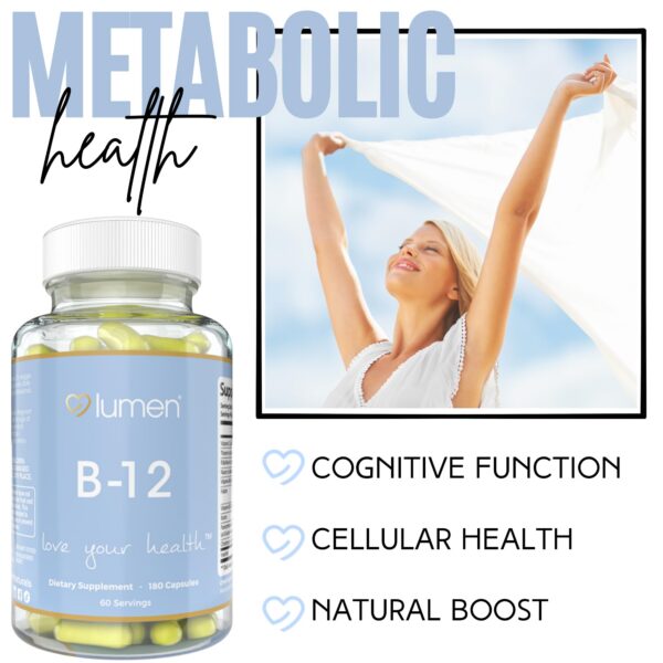 Cápsulas vegetales de B-12 Complex