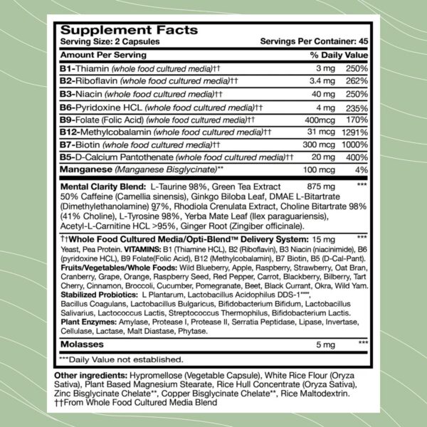 Version 1.0.0 B Awake suplemento con enzimas y probióticos Optimal Health