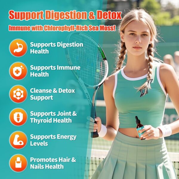 Gotas líquidas Sea Moss para detox y apoyo inmune