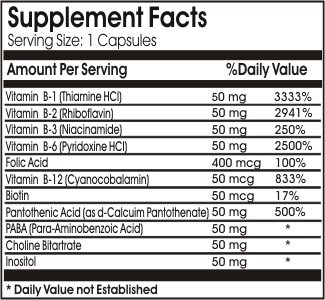 Version 1.0.0 Frasco frontal B-Complex 50 cápsulas Naturetition