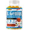 Version 1.0.0 Frente de la etiqueta B.Genius Focus Gummies