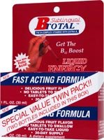 B-Total gotas vitamina b12 sublingual 2 fl oz paquete 3