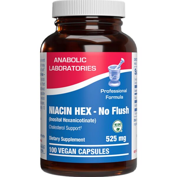 Frente del envase de Niacina B3 sin rubor