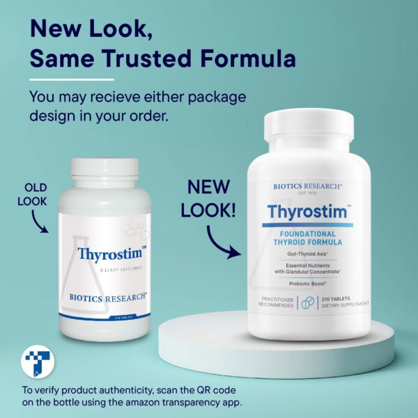 Version 1.0.0 Primer plano de tabletas Thyrostim