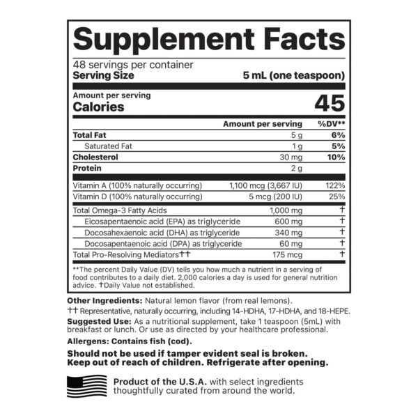 Etiqueta frontal del aceite de hígado de bacalao Alaska Jigsaw Health