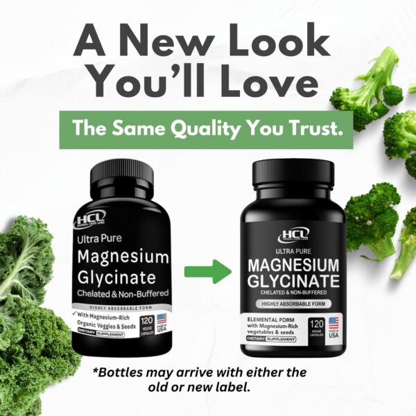 Version 1.0.0 Frascos de cápsulas glicinato de magnesio