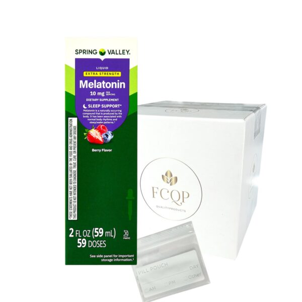 Frasco de FCQP melatonina líquida 10 mg 2 oz