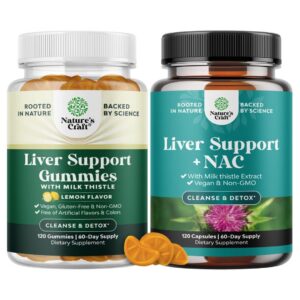 Version 1.0.0 Frente del envase de gomitas para cuidado hepático