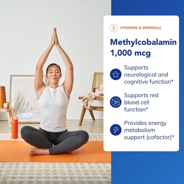 Capsulas B12 methylcobalamin en botella