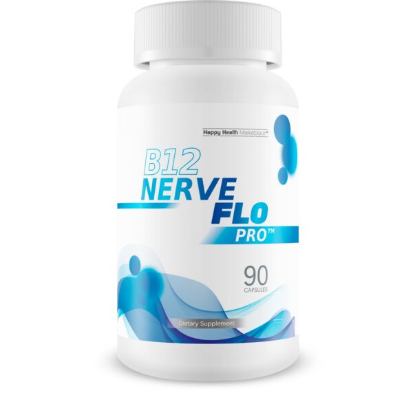 Frente de B12 Nerve Flo Pro en frasco