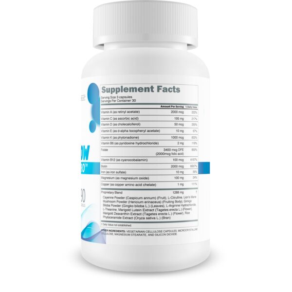 Etiqueta de B12 Nerve Flo Pro en caja