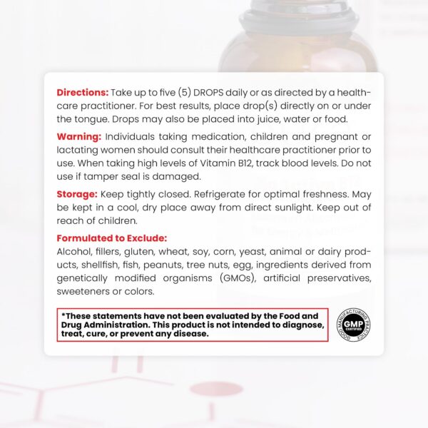 Cuenta gotas del B12 vegano 1000 mcg